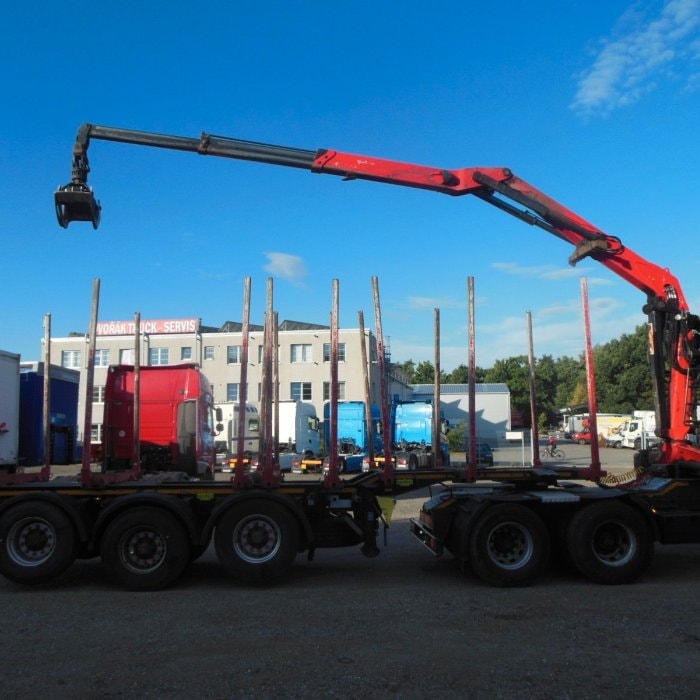 SCANIA R450, 6X4, JEŘÁB, EPSILON 170 + přívěs UMIKOV TELESKOPICKÝ