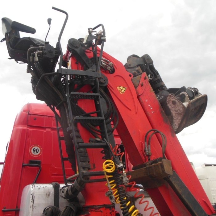 SCANIA R450, 6X4, JEŘÁB, EPSILON 170 + přívěs UMIKOV TELESKOPICKÝ