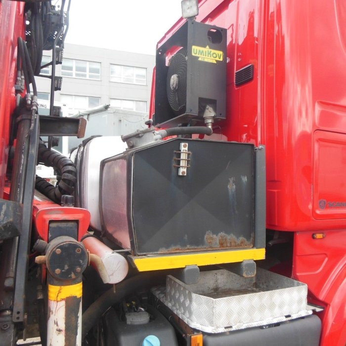 SCANIA R450, 6X4, JEŘÁB, EPSILON 170 + přívěs UMIKOV TELESKOPICKÝ
