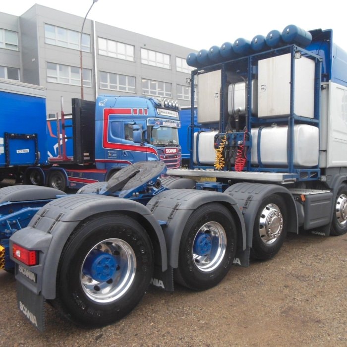 SCANIA 16 R 580, V8, 8X4, 164.000 KG, TO