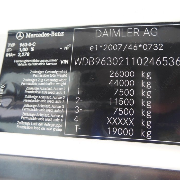 MERCEDES-BENZ Actros 2546, 24 palet! TOP STAV!