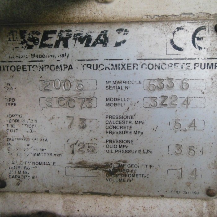 MANN TGA 35.410, 8X4, MIX + PUMPE 24M