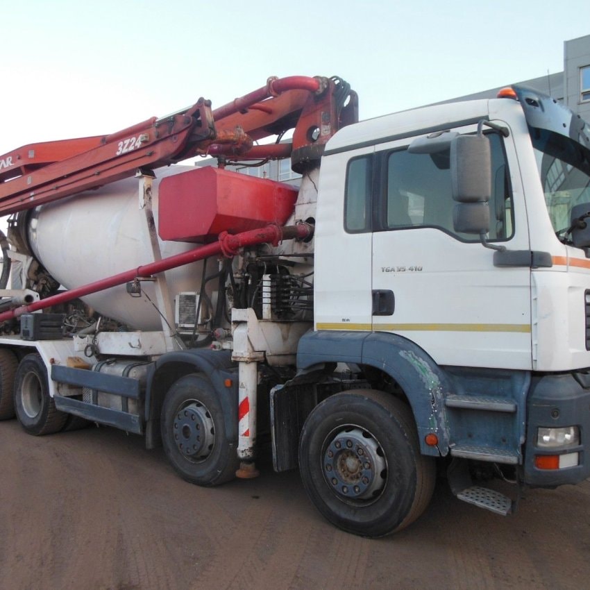 MANN TGA 35.410, 8X4, MIX + PUMPE 24M