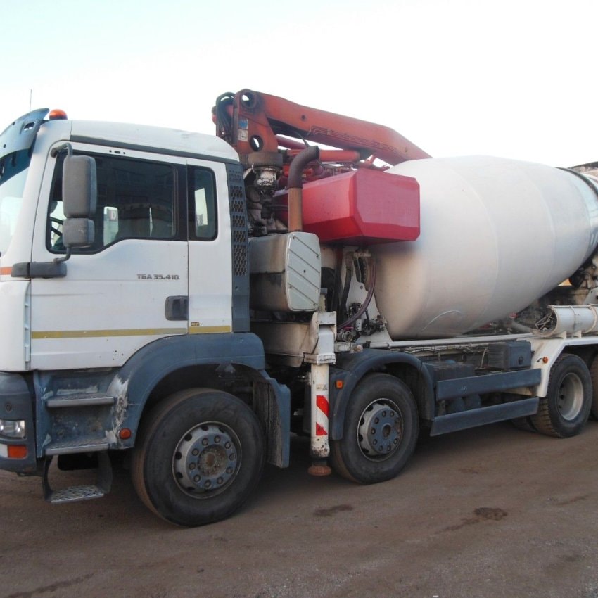 MAN TGA 34.410, 8X4, MIX + PUMPA 24M