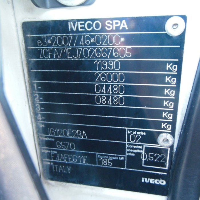 IVECO EuroCargo 120E25, valník 9,1 m