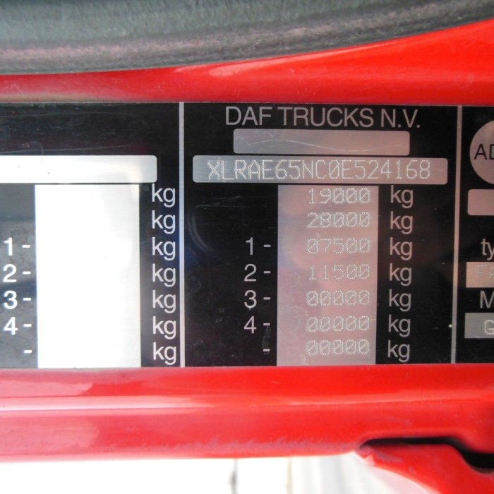 DAF CF 65.240, JEŘÁB EFFER 110/2S, MANUÁL, LISTOVÉ ODPRUŽENÍ, 1. MAJITEL