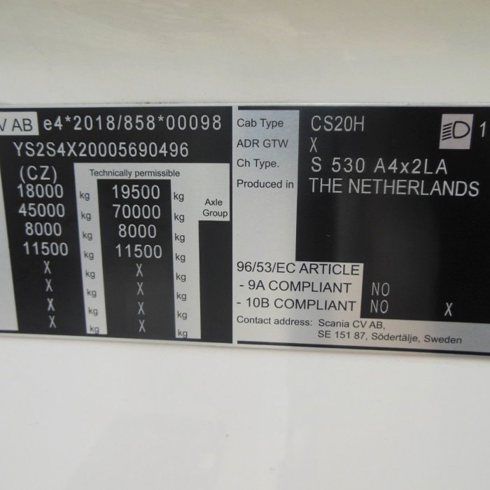 SCANIA S 530, V8, Retarder, Nazávislá klima